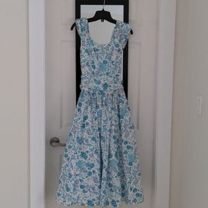 Vintage Laura Ashley dress with crinoline